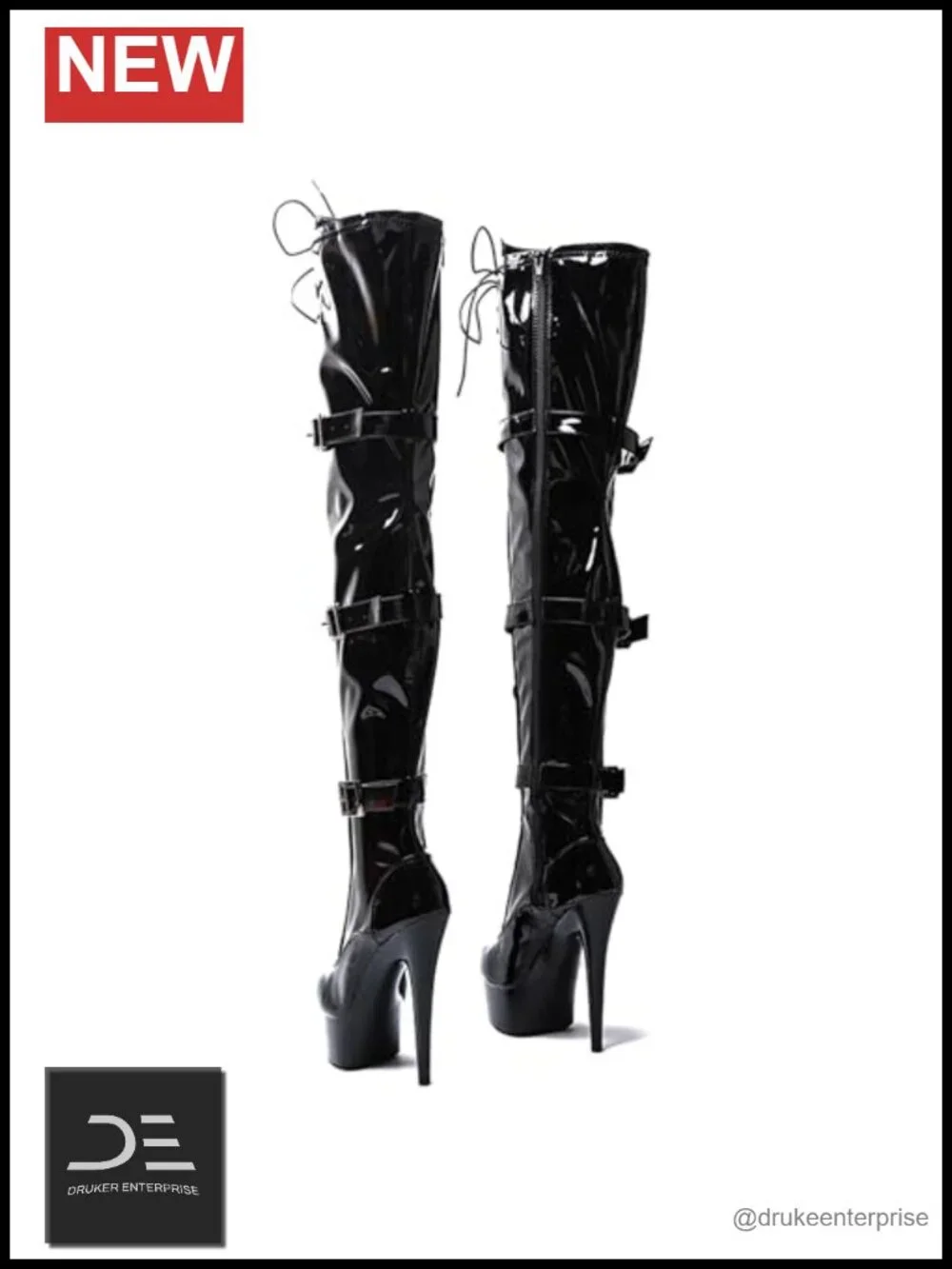 Over the Knee Thigh High Heel Boots 6 Inch Platform Stiletto Exotic Pole Dance